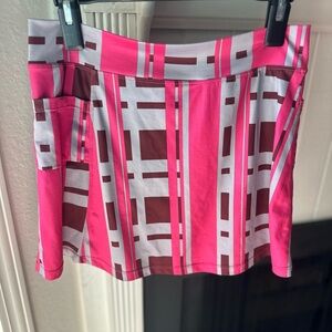 Running Skirts Pink Plaid Athletic Skirt size 3